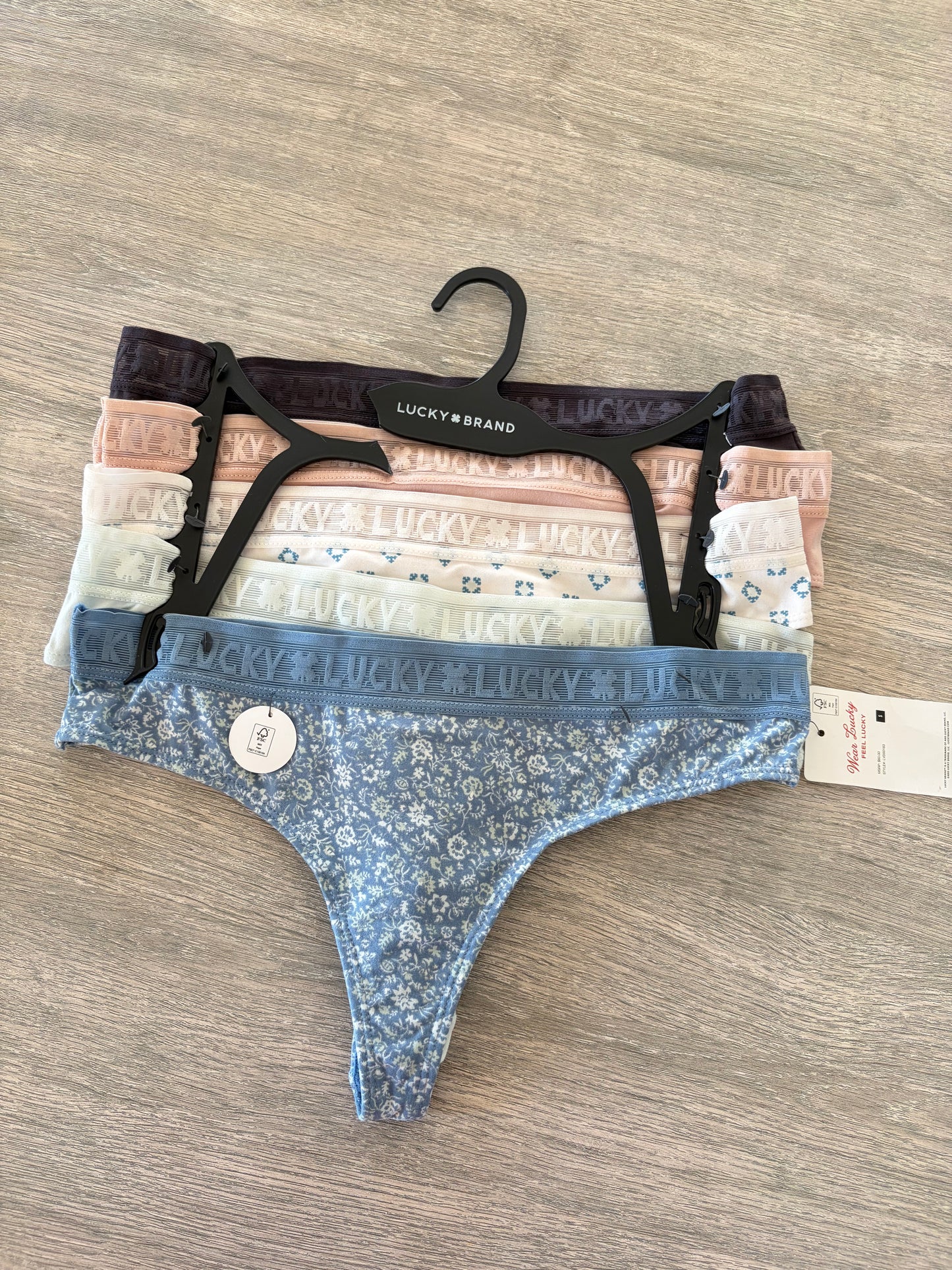 Lucky brand pack of 5 cotton thongs | S