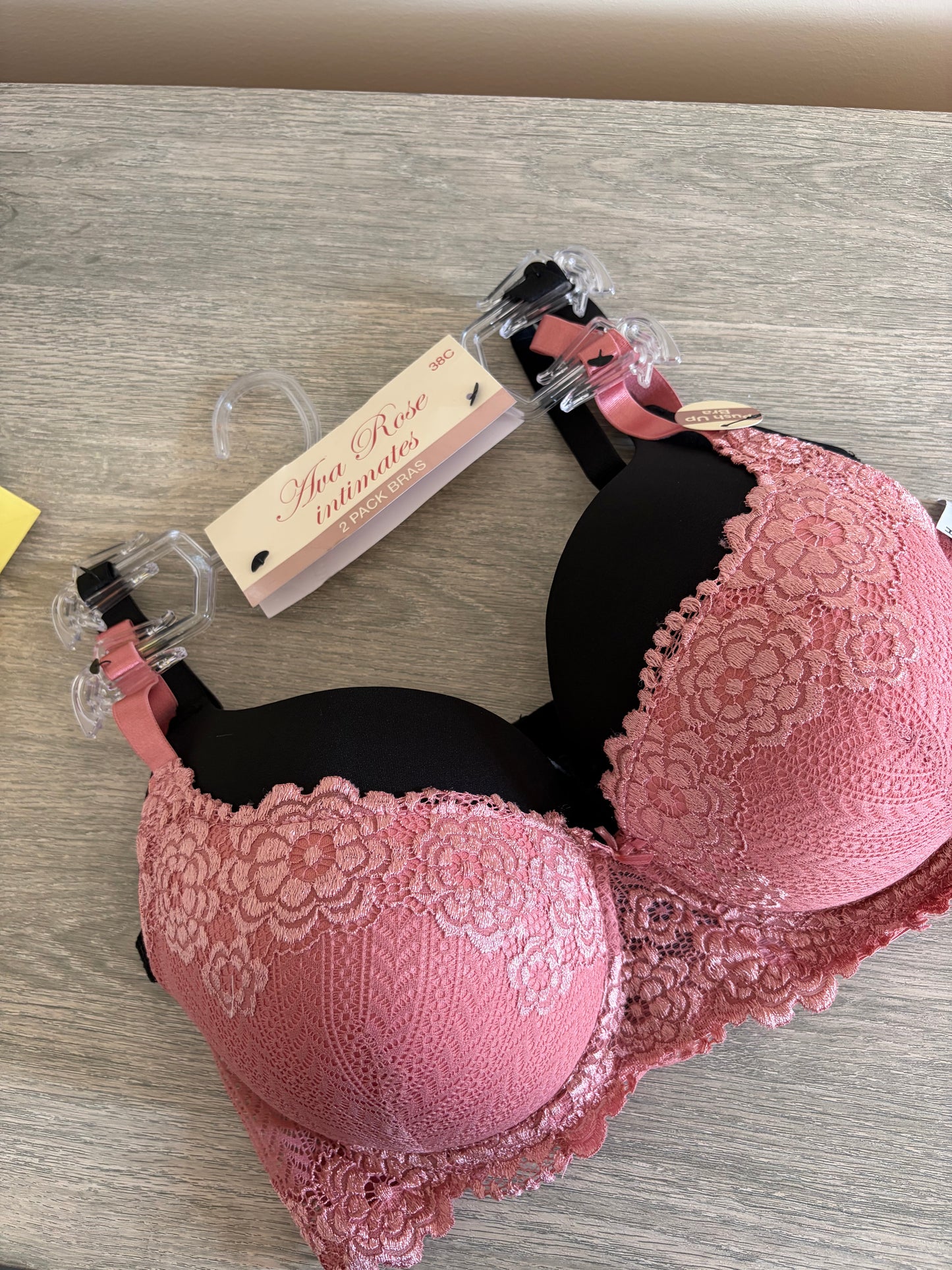 Ava rose pack of 2 light push up bras | 38/85 C