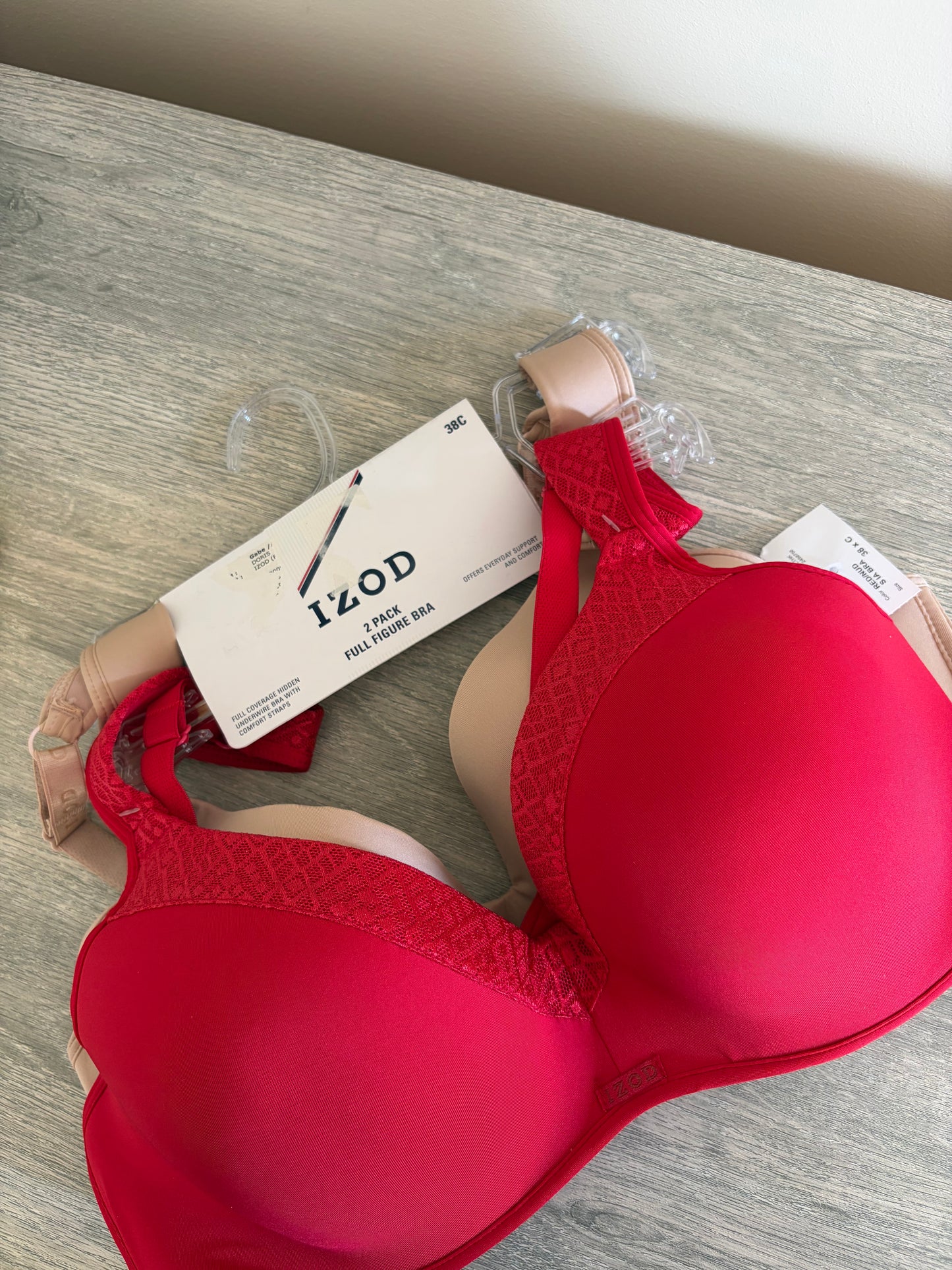 IZOD pack of 2 full figure bras | 38/85 C