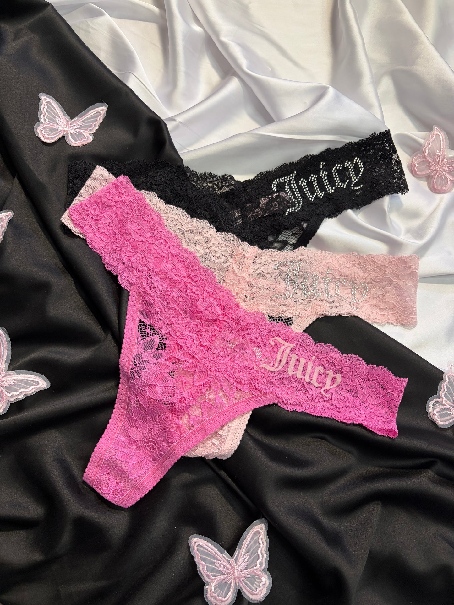 Juicy couture pack of 3 lace thong | S