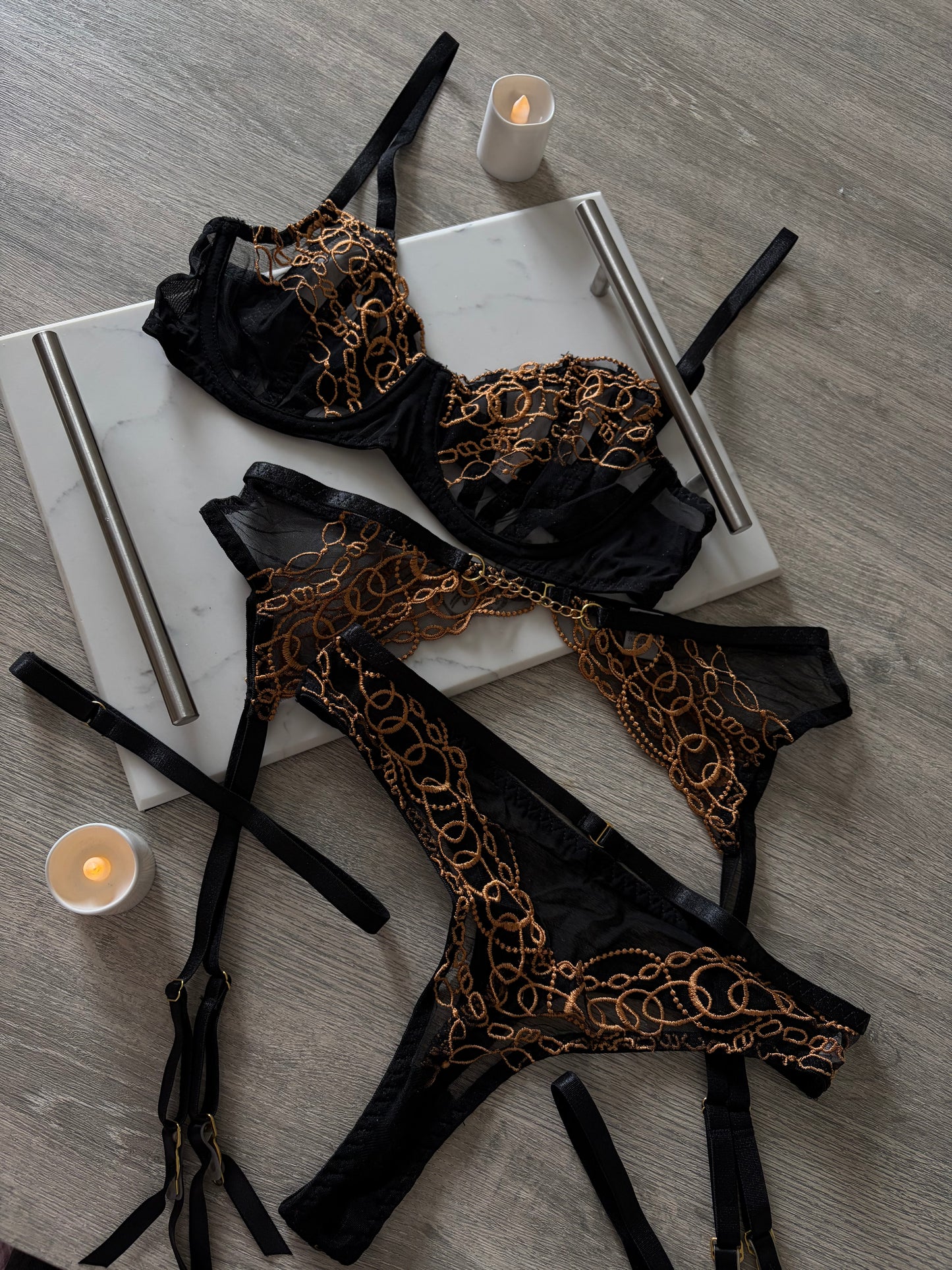 4 pc lingerie set