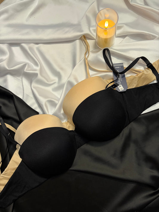 Nautica strapless convertible pus up bra set | 36/80 C