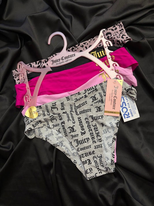 Juicy couture pack of 5 no show panties | M