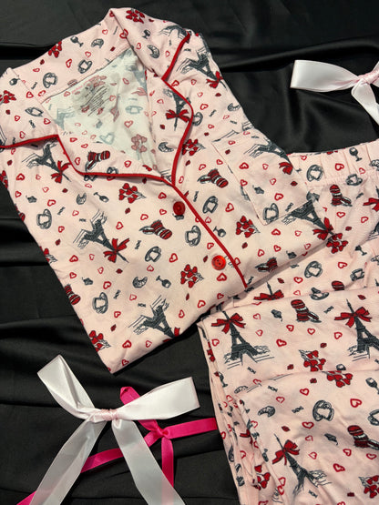 Paris dreams super soft cotton PJ set | S