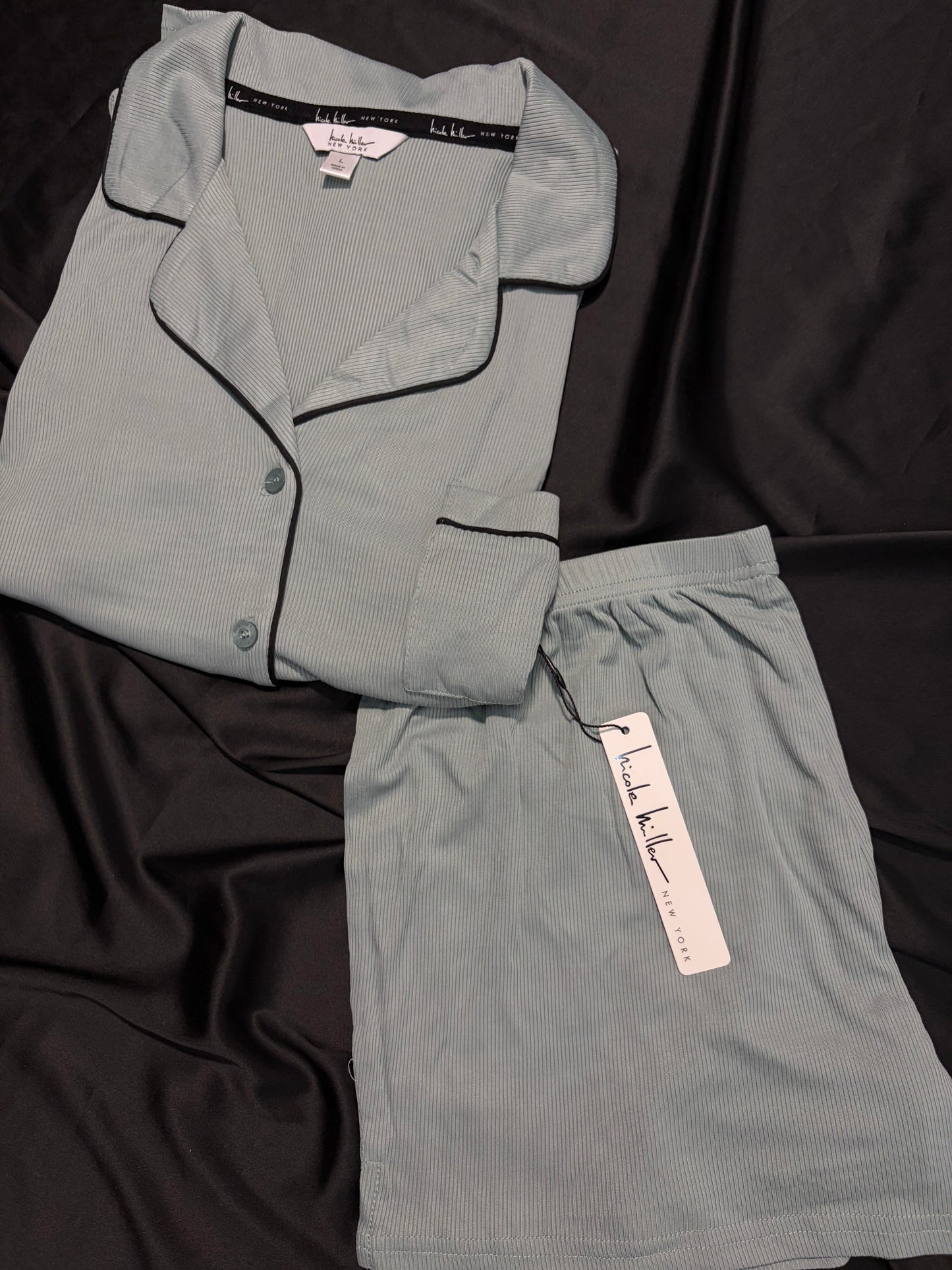 Nicole miller cotton PJ set | L