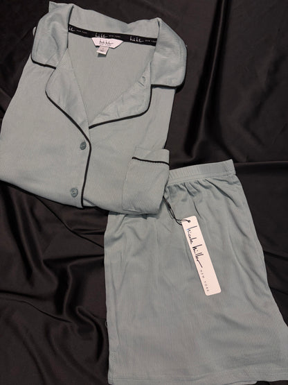 Nicole miller cotton PJ set | L