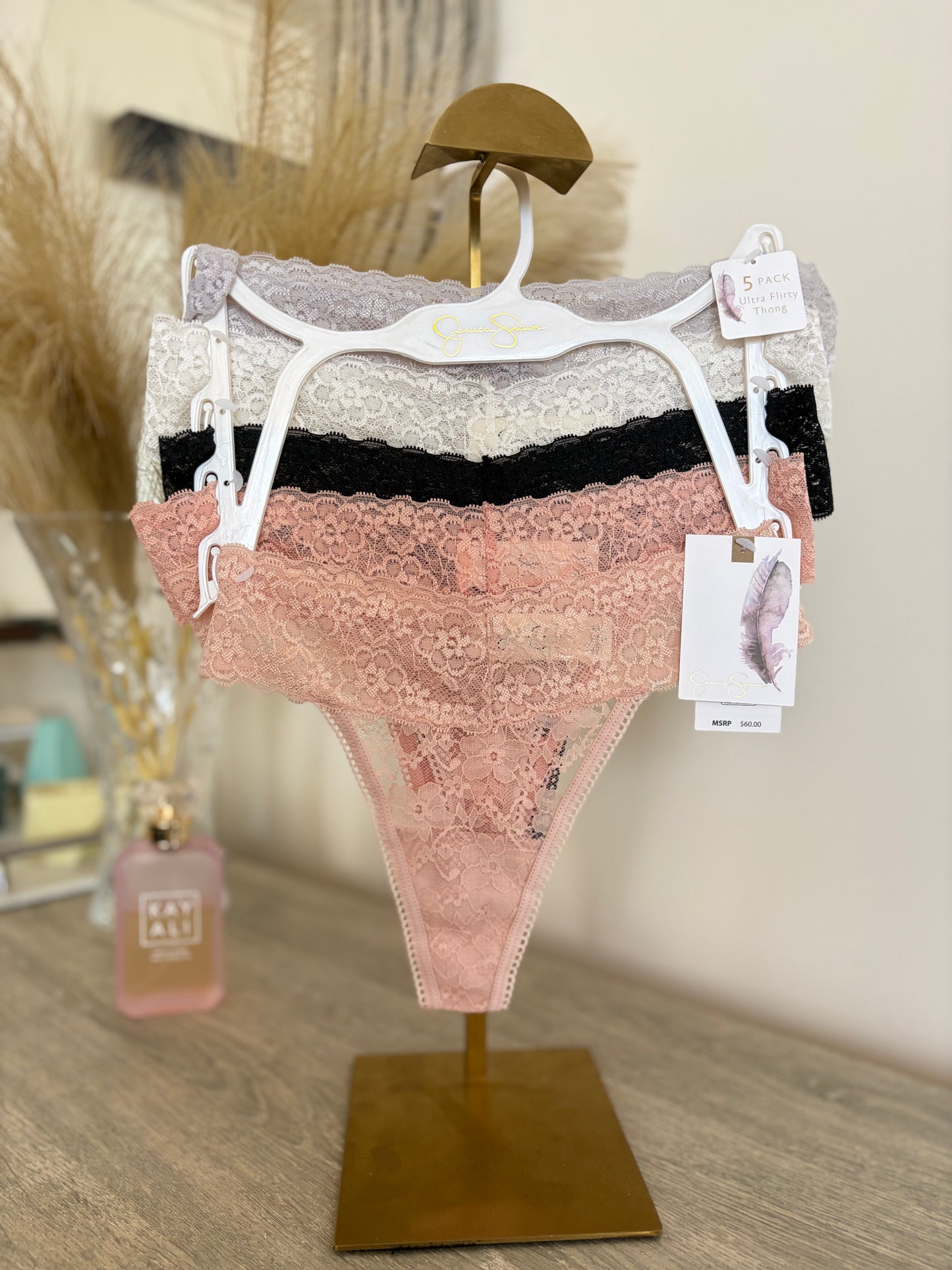 Jessica simpson pack of 5 lace thongs | S