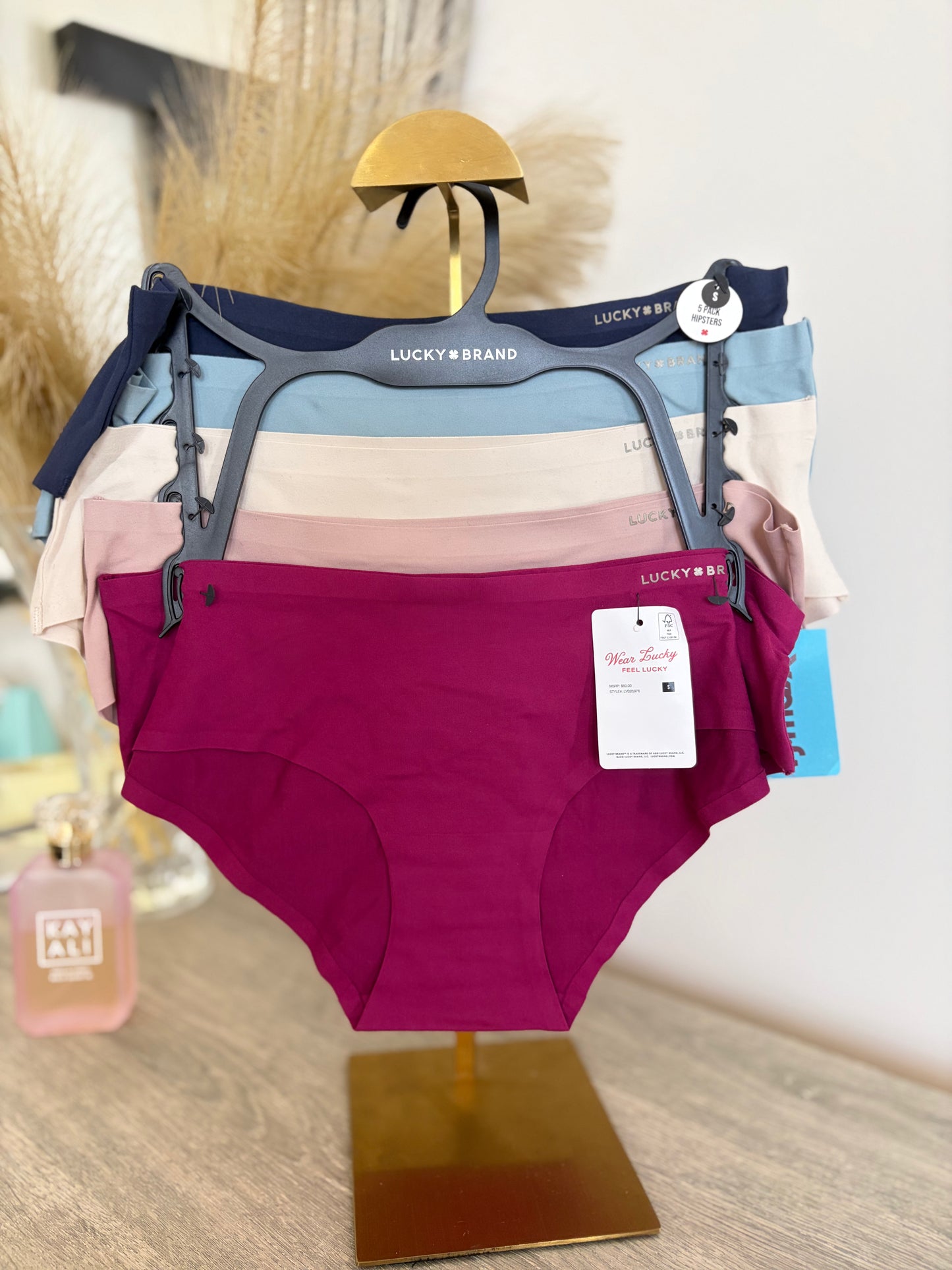 Lucky brand pack of 5 cotton laser cut panties | S