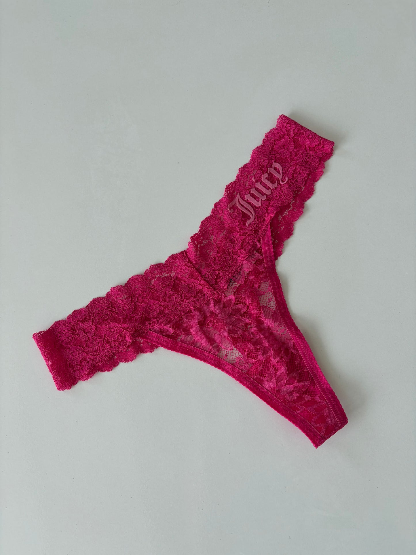Juicy couture lace thong velvet print | L