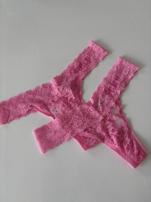 Juicy couture lace thong velvet print | M