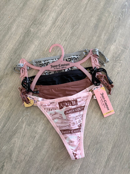 Juicy couture pack of 4 thongs | L