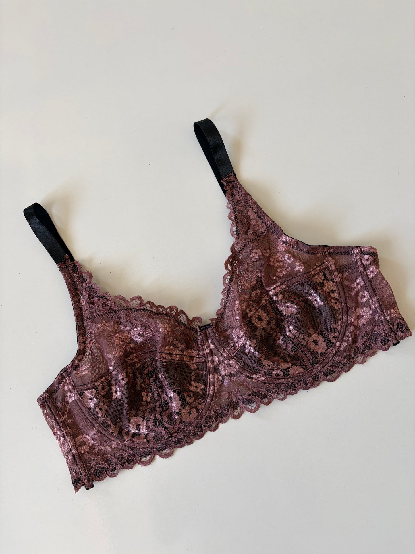 Lace unlined bra