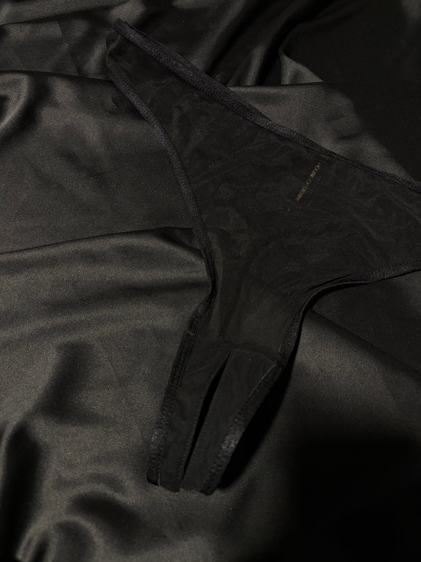 House of desire sexy black thong | M