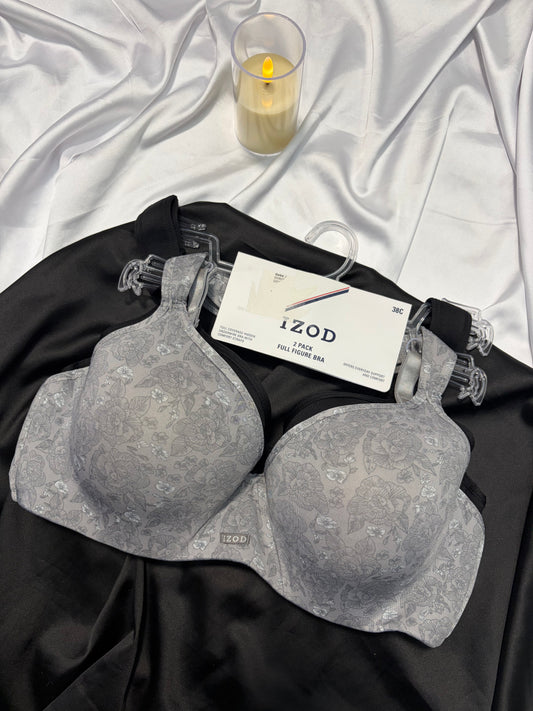 IZOD pack of 2 full figure bras | 38/85 C