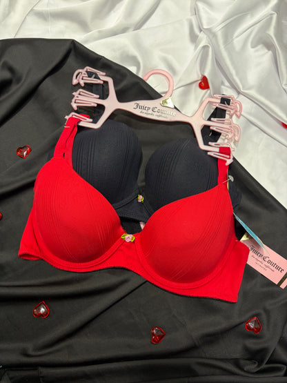 Juicy couture set of 2 cotton sexy push up bra