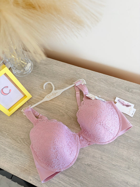 Jessica Simpson bra with laser cut bands